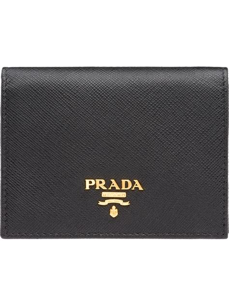 prada small denim wallet|Prada billfold wallet.